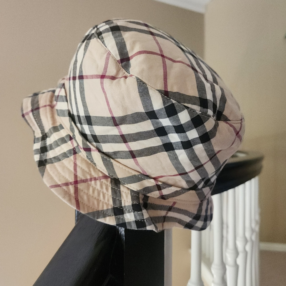 Authentic Burberry Checkered Bucket Hat Adult Size